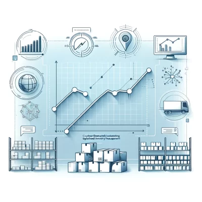 DALL·E 2024-08-06 12.06.52 - A clean and simple illustration depicting 'Customer Demand Forecasting and Optimized Inventory Management'. The image should focus on a graph showing